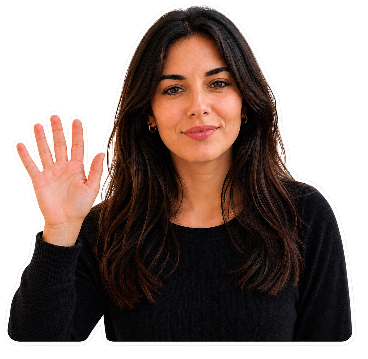 Bianca waving